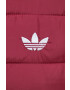 adidas Originals geaca femei culoarea bordo de tranzitie - Pled.ro