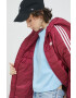 adidas Originals geaca femei culoarea bordo de tranzitie - Pled.ro