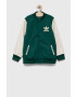 adidas Originals geaca bomber pentru copii culoarea verde - Pled.ro