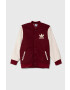 adidas Originals geaca bomber pentru copii culoarea rosu - Pled.ro