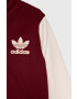 adidas Originals geaca bomber pentru copii culoarea rosu - Pled.ro