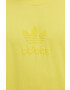 adidas Originals hanorac de bumbac barbati culoarea galben cu imprimeu - Pled.ro