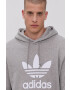 adidas Originals hanorac de bumbac H06669 bărbați culoarea gri cu imprimeu H06669-MGREY/WHT - Pled.ro