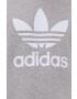 adidas Originals hanorac de bumbac femei culoarea negru cu imprimeu - Pled.ro