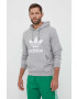 adidas Originals hanorac de bumbac barbati culoarea gri cu glugă modelator - Pled.ro