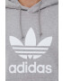 adidas Originals hanorac de bumbac barbati culoarea gri cu glugă modelator - Pled.ro