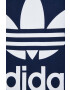 adidas Originals hanorac de bumbac barbati culoarea albastru marin cu glugă cu imprimeu - Pled.ro