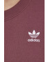 adidas Originals hanorac de bumbac Adicolor HC2028 femei culoarea violet cu imprimeu HC2028-QUICRI - Pled.ro