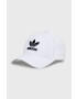 adidas Originals șapcă de baseball din bumbac culoarea alb cu imprimeu FJ2545-WHT/BLK - Pled.ro