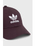 adidas Originals șapcă de baseball din bumbac culoarea violet cu imprimeu - Pled.ro