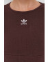 adidas Originals longsleeve femei culoarea maro - Pled.ro