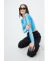 adidas Originals longsleeve Adicolor HC2041 femei culoarea turcoaz - Pled.ro