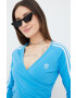 adidas Originals longsleeve Adicolor HC2041 femei culoarea turcoaz - Pled.ro