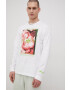 adidas Originals longsleeve din bumbac HC2126 culoarea alb cu imprimeu HC2126-WHT/MLTC - Pled.ro