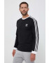 adidas Originals longsleeve din bumbac 3-Stripes Long Sleeve Tee culoarea negru cu imprimeu IA4877-BLACK - Pled.ro