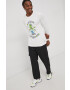 adidas Originals Longsleeve din bumbac HC7142 culoarea alb cu imprimeu - Pled.ro