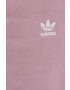 adidas Originals Pantaloni HF7515 femei culoarea roz material neted - Pled.ro