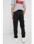 adidas Originals pantaloni HF7501 femei culoarea gri melanj HF7501-MGREYH - Pled.ro