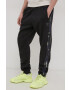 adidas Originals pantaloni HM4871 femei culoarea bej cu imprimeu - Pled.ro