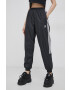 adidas Originals pantaloni HM4887 femei culoarea negru modelator - Pled.ro