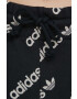 adidas Originals pantaloni HM4887 femei culoarea negru modelator - Pled.ro