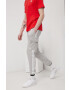 adidas Originals pantaloni Adicolor HF7514 femei culoarea albastru marin neted - Pled.ro