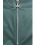 adidas Originals Pantaloni de bumbac HE4737 femei culoarea verde model drept high waist - Pled.ro