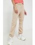 adidas Originals pantaloni de trening femei culoarea bej neted HJ7865-MAGBEI - Pled.ro