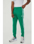 adidas Originals pantaloni de trening culoarea verde cu imprimeu - Pled.ro