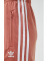 adidas Originals pantaloni de trening femei culoarea portocaliu cu imprimeu - Pled.ro