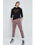 adidas Originals pantaloni de trening barbati culoarea violet neted - Pled.ro