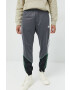 adidas Originals pantaloni de trening barbati culoarea gri cu imprimeu - Pled.ro