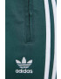 adidas Originals pantaloni de trening femei culoarea verde cu imprimeu - Pled.ro