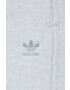 adidas Originals pantaloni de trening femei culoarea gri melanj - Pled.ro