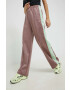 adidas Originals pantaloni de trening femei culoarea violet cu imprimeu - Pled.ro