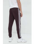 adidas Originals pantaloni de trening barbati culoarea bordo neted - Pled.ro