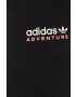 adidas Originals pantaloni de trening din bumbac femei culoarea negru cu imprimeu - Pled.ro