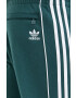 adidas Originals pantaloni de trening din bumbac barbati culoarea verde cu imprimeu - Pled.ro