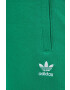 adidas Originals pantaloni de trening din bumbac culoarea verde neted - Pled.ro