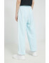 adidas Originals pantaloni de trening din bumbac femei neted HM2144-ALMBLU - Pled.ro