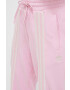 adidas Originals pantaloni de trening din bumbac culoarea roz cu imprimeu - Pled.ro