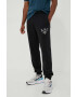 adidas Originals pantaloni de trening din bumbac culoarea negru cu imprimeu - Pled.ro