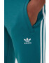 adidas Originals pantaloni de trening IM2110-ARCFUS culoarea turcoaz cu imprimeu - Pled.ro