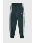 adidas Originals pantaloni de trening pentru copii culoarea verde neted - Pled.ro