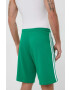 adidas Originals pantaloni scurti din bumbac culoarea verde - Pled.ro