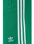 adidas Originals pantaloni scurti din bumbac culoarea verde - Pled.ro