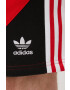 adidas Originals pantaloni scurți HC2092 barbati culoarea rosu HC2092-VRED/BLK - Pled.ro