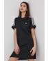 adidas Originals Rochie culoarea negru mini model drept - Pled.ro