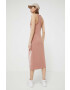 adidas Originals rochie culoarea maro midi drept - Pled.ro