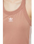 adidas Originals rochie culoarea maro midi drept - Pled.ro